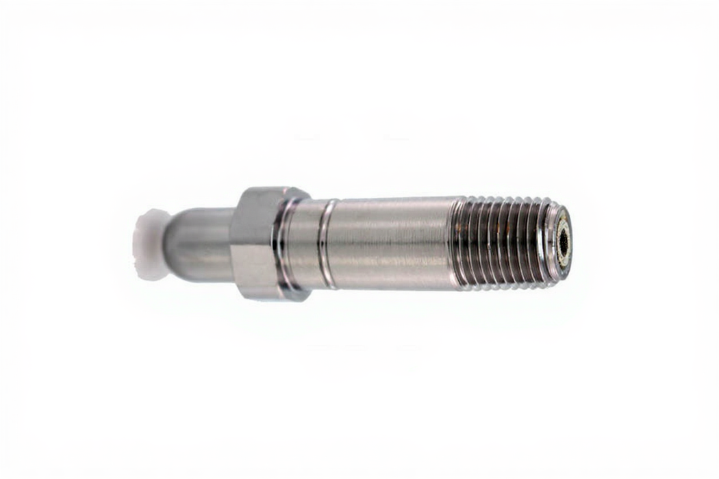 CGA 346 Nipple w/ filter, 2 1/2" x 1/4" NPT Male, Med Air - Bay Corp 345F