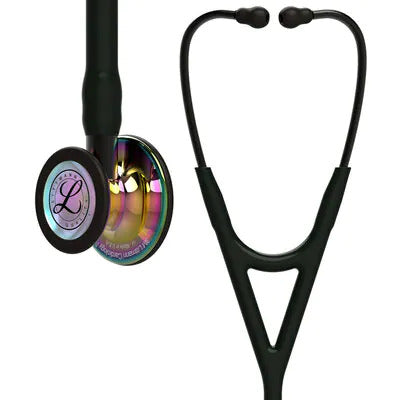 Cardiology IV Black w/polish rainbow Smoke Stem Stethoscope -   Littmann 6240