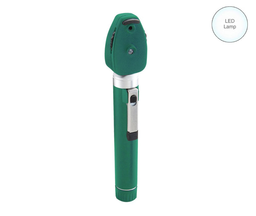 DIAGNOSTIX Pkt Ophthalmoscope 2.5v, LED, Soft, Green - ADC 5112NLSGR