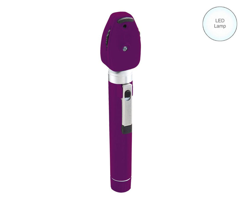DIAGNOSTIX Pkt Ophthalmoscope 2.5v, LED, Soft, Purple - ADC 5112NLSV