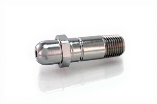 CGA 540 Nipple, 2" x 1/4" NPT Male, O2 - Bay Corp 543