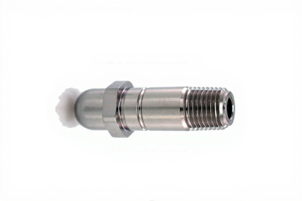 CGA 540 Nipple, 2" x 1/4" NPT Male, O2 - Bay Corp 543