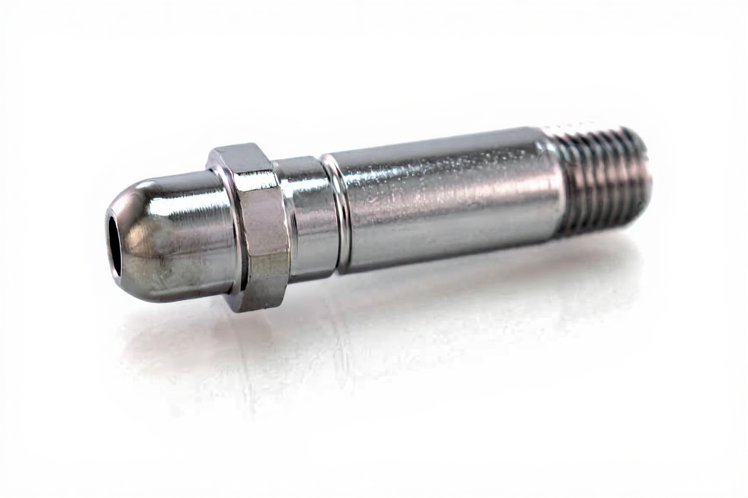 CGA 540 Nipple, 2 1/2" x 1/4" NPT Male, O2 - Bay Corp 545