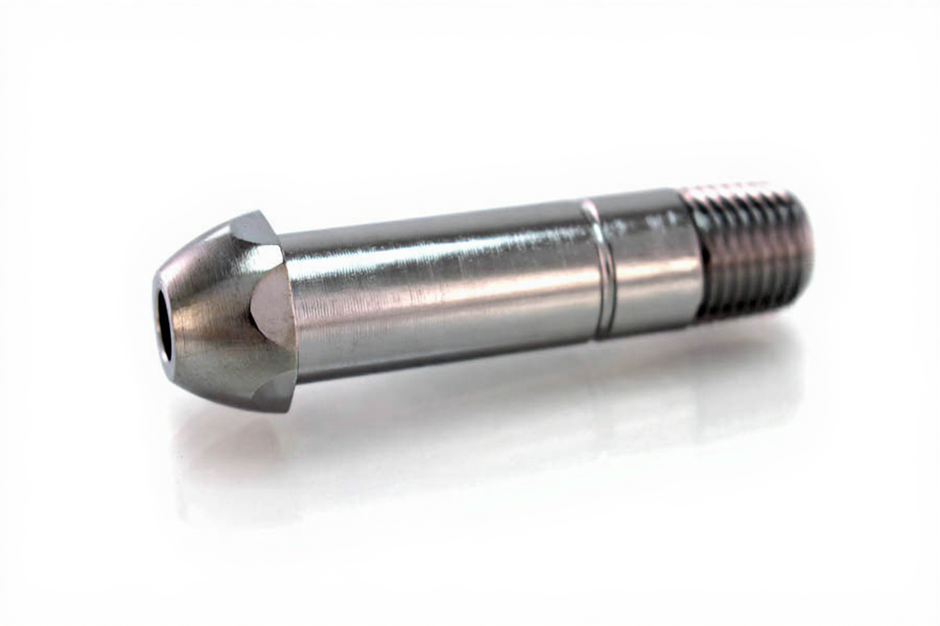 CGA 580 Nipple, 2 1/2" x 1/4" NPT Male, N2, Helium - Bay Corp 583