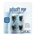 ADSOFT POP Snap-on Eartips Lrg & Sm, Black, Disp pkg - ADC 602-078BK1Q - 3