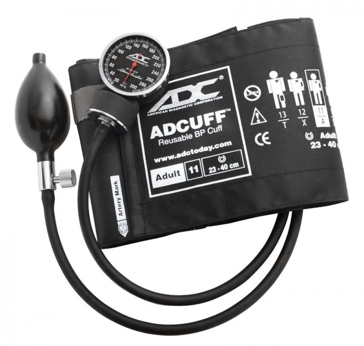 DIAGNOSTIX Aneroid Sphyg Adult, Black, Disp pkg, LF - ADC 720-11ABKQ