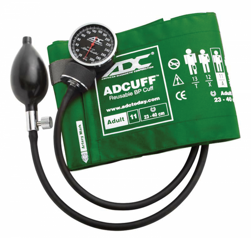 DIAGNOSTIX Aneroid Sphyg Adult, Green, Disp pkg, LF - ADC 720-11AGRQ