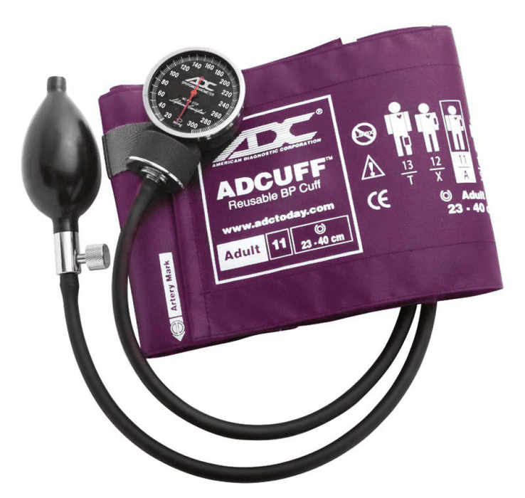 DIAGNOSTIX Aneroid Sphyg Adult, Purple, Disp pkg, LF - ADC 720-11AVQ