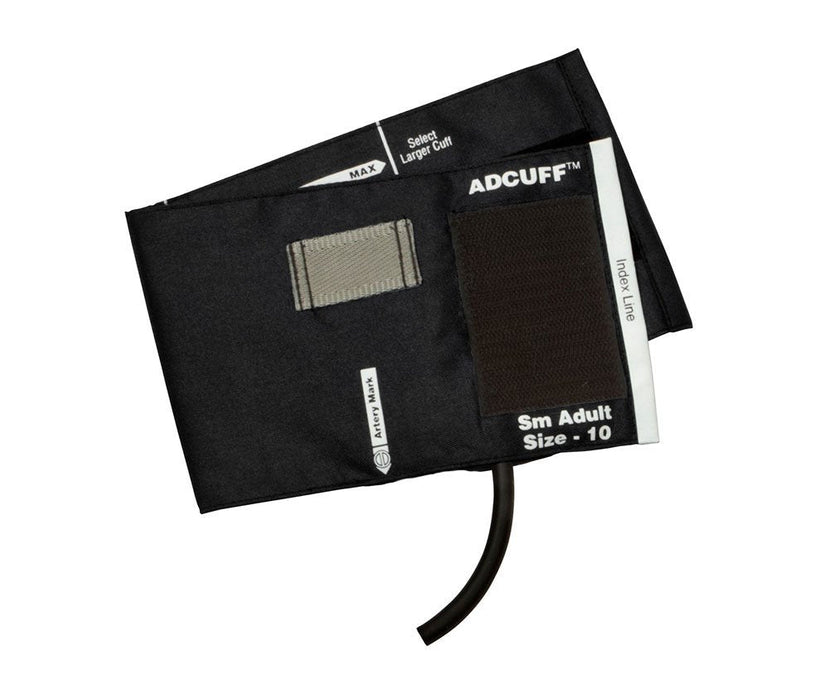 ADCUFF & Bladder, 1 Tube w/891 Small Adult, Black, LF - ADC 845-10SABK-1F