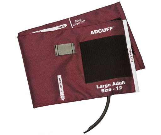 ADCUFF & Bladder, 1 Tube Bariatric, Burgundy, LF - ADC 845-12BXBD-1