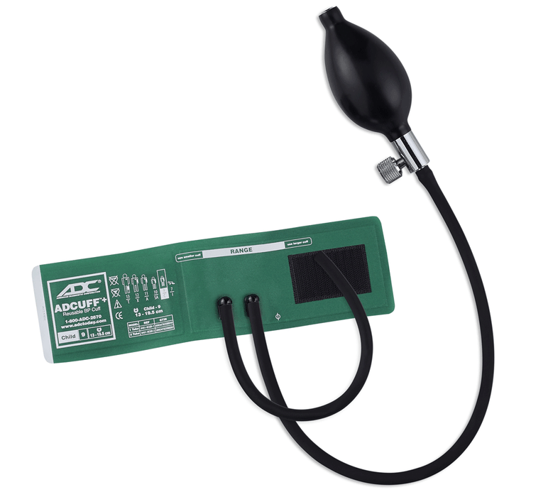 ADCUFF SPU Inflation System Child, Green, 5/pkg - ADC 8650-9C