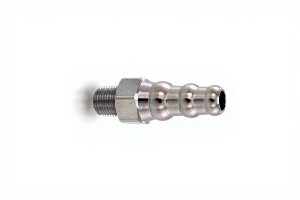 1/8" NPT Male to Bubble Barbed for 3/8"-1/2" Nominal ID Hose - Bay Corp BLN-3-17