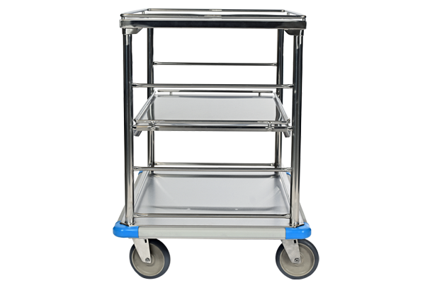Surgical Case Cart, Open Style, 35-3/8"W x 26-1/8"D x 36-1/2"H Overall Outside Dimensions - Pedigo CDS-353
