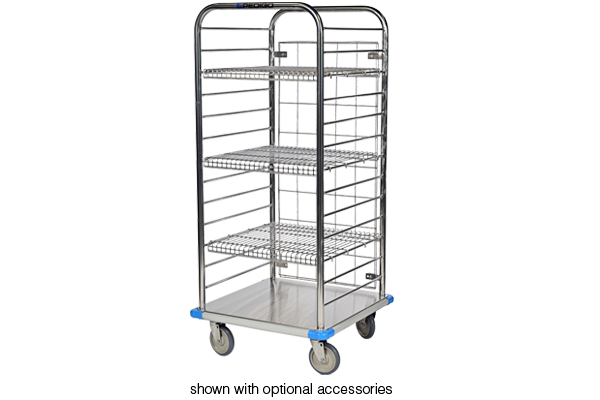 Procedure Cart, 29-5/8"W x 29-5/8"D x 65-3/8"H; Includes 6" Stainless Steel Casters and bolt-on bumpers - Pedigo CDS-362