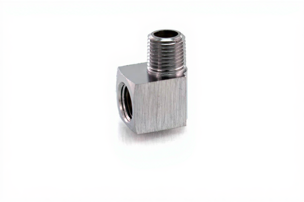 Pipe Thread 90º Street Elbow, 1/8" NPT Female x 1/8" NPT Male - Bay Corp EL-22M