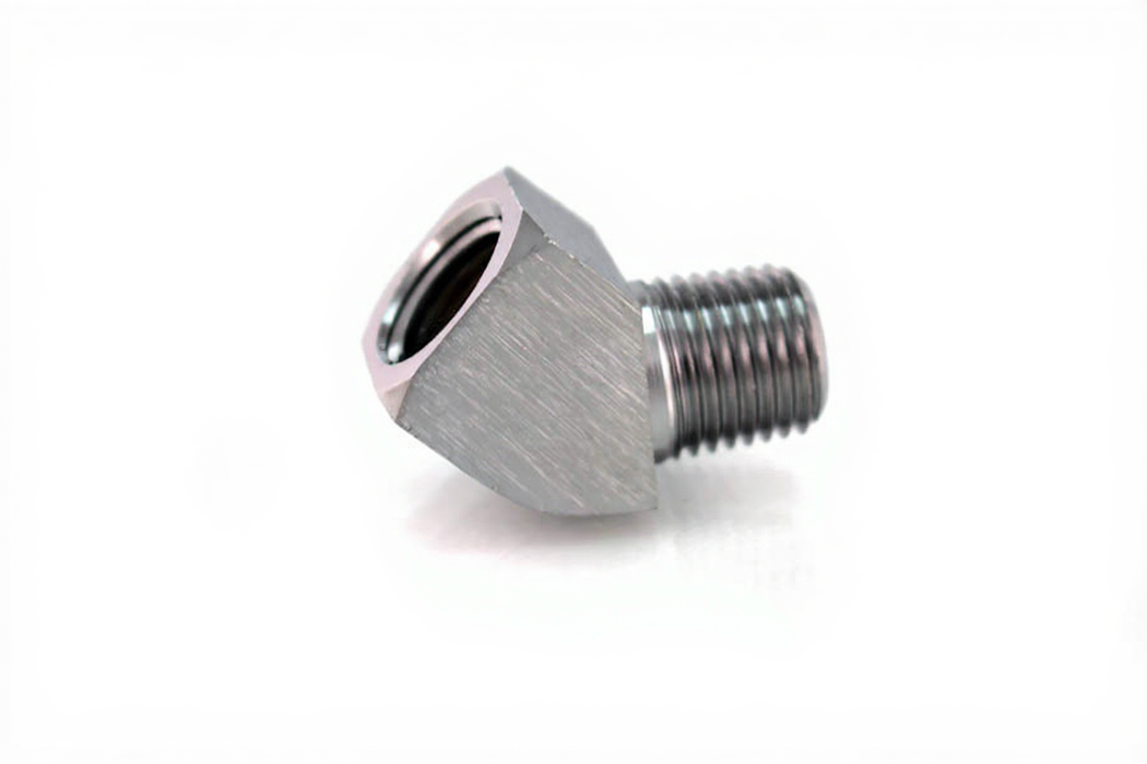 Pipe Thread 45º Elbow, 1/4" NPT Female x 1/4" NPT Male - Bay Corp EL-4M45