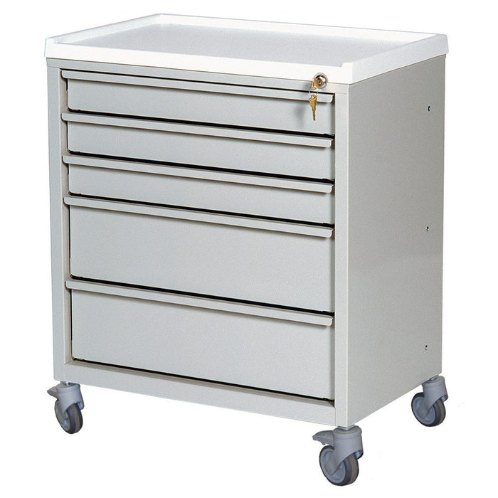 Five Drawer Economy Treatment Cart - Harloff ETC-5