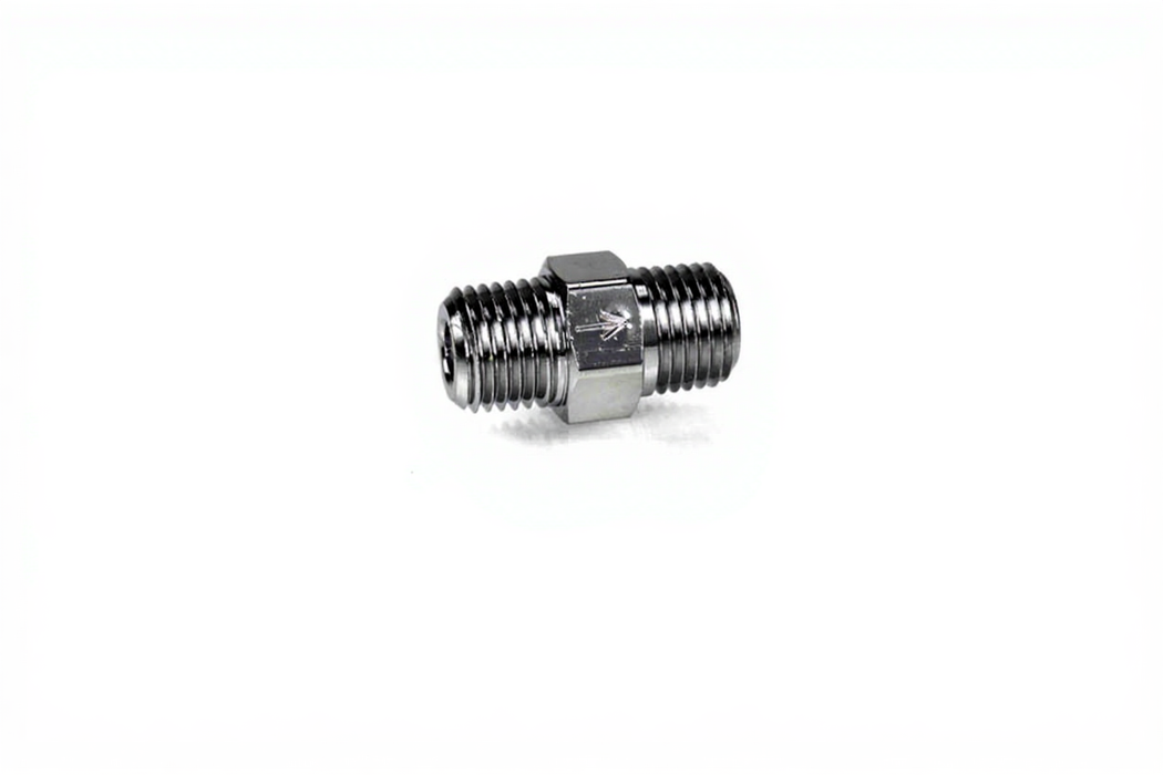 CV 1/4" NPT Male x 1/4" NPT Male Hex Nipple - Bay Corp HN-4CV