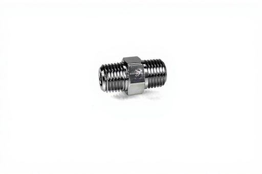 CV 1/4" NPT Male x 1/4" NPT Male Hex Nipple - Bay Corp HN-4CV
