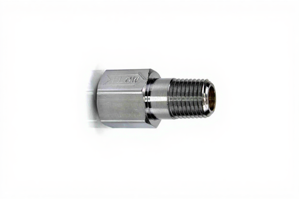 CV 1/4" NPT Female Inlet x 1/4" NPT Male Outlet, Adaptor w/ Viton O-ring, O2 - Bay Corp HP-44CV-V