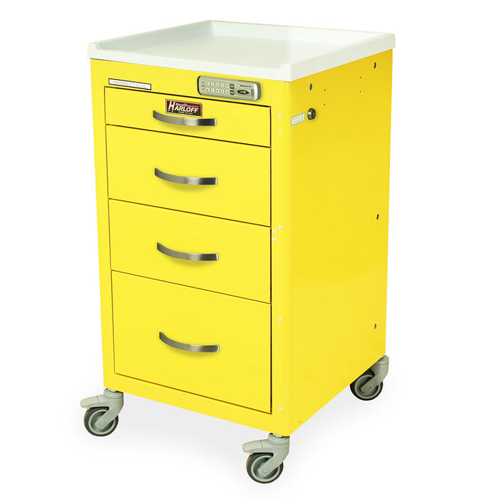 M-Series Cart - Mini Width Short Cabinet with 24" of Vertical Drawer Space - Harloff M3DS1824E04