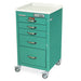 M-Series Cart - Mini Width Short Cabinet with 24" of Vertical Drawer Space - Harloff M3DS1824E05 - 1