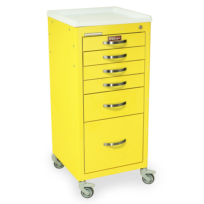 M-Series Cart - Mini Width Tall Cabinet with 30" of Vertical Drawer Space - Harloff M3DS1830K16