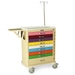 9 Drawer Pediatric Cart (Tall Cabinet) with 8-3" and 1-6" Drawers. 9 Separated - Harloff MDS3030B09PED-EMG - 2