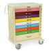 9 Drawer Pediatric Cart (Tall Cabinet) with 8-3" and 1-6" Drawers. 9 Separated - Harloff MDS3030B09PED - 1