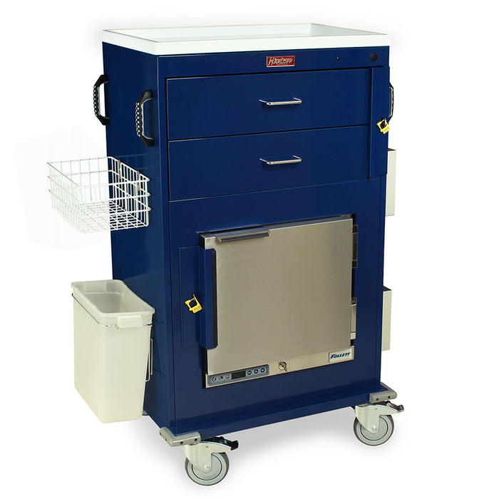 Premium Medium Malignant Hyperthermia Cart with Lab Quality FOLLETT #REF1 1.0 cu ft Refrigerator - Harloff MH5216B