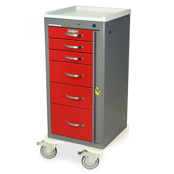 A-Series Aluminum Cart - Mini Width   Tall Cabinet with 30" of Vertical Drawer Space - Harloff MPA1830B06