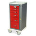 A-Series Aluminum Cart - Mini Width   Tall Cabinet with 30" of Vertical Drawer Space - Harloff MPA1830B06 - 1