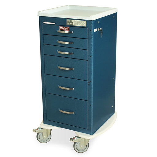 A-Series Aluminum Cart - Mini Width Tall Cabinet with 30" of Vertical Drawer Space - Harloff MPA1830EKC06
