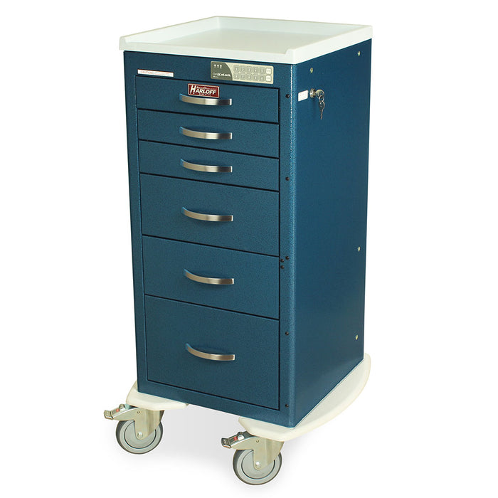 A-Series Aluminum Cart - Mini Width Tall Cabinet with 30" of Vertical Drawer Space - Harloff MPA1830EKC06