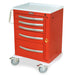 A-Series Aluminum Cart - Medium Width Short Cabinet with 24" of Vertical Drawer Space - Harloff MPA2424B05 - 1
