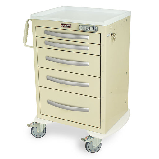 A-Series Aluminum Cart - Medium Width Medium Height Cabinet with 27" of Vertical Drawer Space - Harloff MPA2427E05