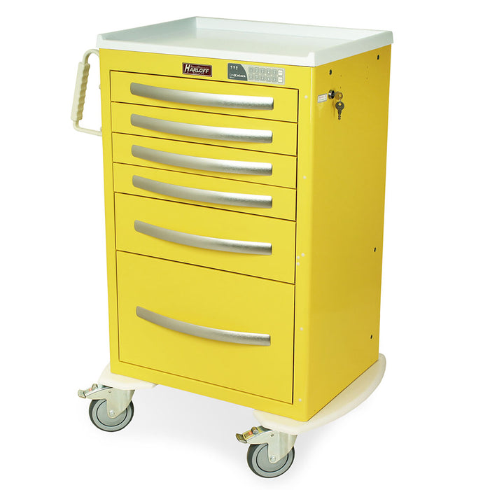 A-Series Aluminum Cart - Medium Width Tall Cabinet with 30" of Vertical Drawer Space - Harloff MPA2430EKC16
