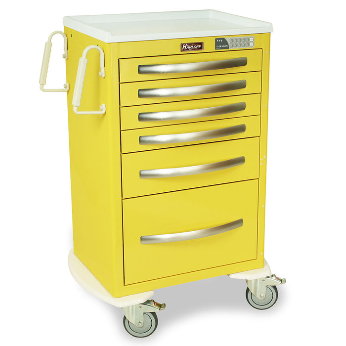 A-Series Aluminum Cart - Medium Width Tall Cabinet with 30" of Vertical Drawer Space - Harloff MPA2430EKC16
