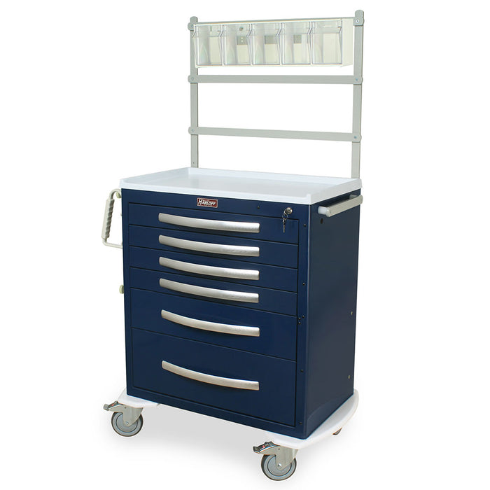 A-Series Aluminum Cart - Standard Width Medium Height Cabinet with 27" of Vertical Drawer Space - Harloff MPA3027K06