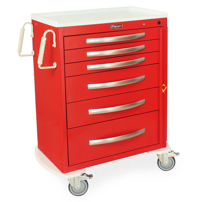 A-Series Aluminum Cart - Standard Width Tall Cabinet with 30" of Vertical Drawer Space - Harloff MPA3030B06