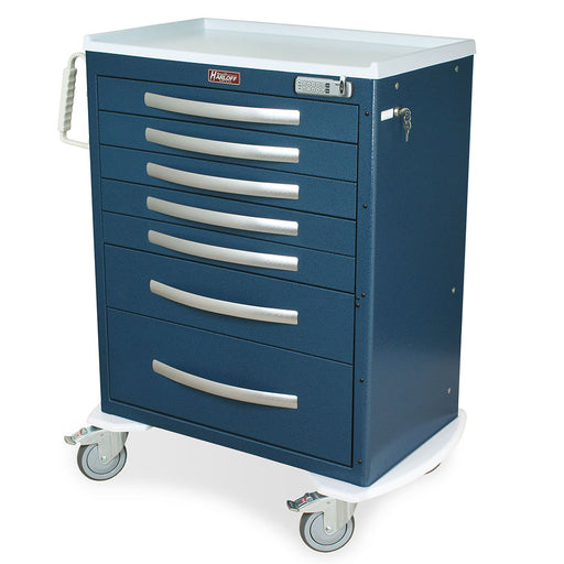 A-Series Aluminum Cart - Standard Width Tall Cabinet with 30" of Vertical Drawer Space - Harloff MPA3030E07