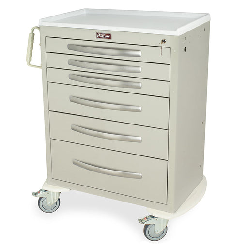 A-Series Aluminum Cart - Standard Width Tall Cabinet with 30" of Vertical Drawer Space - Harloff MPA3030K06