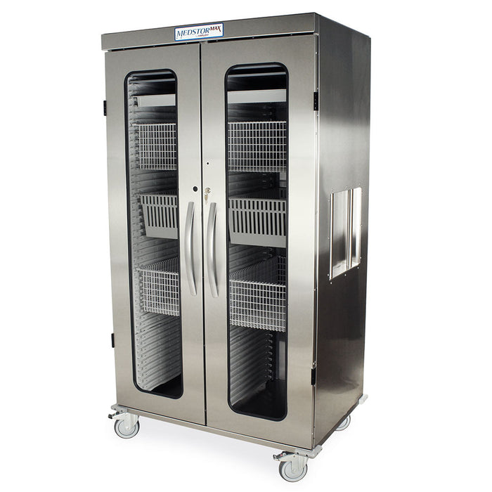 Stainless Steel Double Column Mobile Cabinet - Harloff MSSM82-00GK