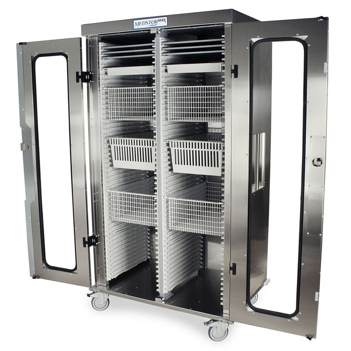 Stainless Steel Double Column Mobile Cabinet - Harloff MSSM82-00GK