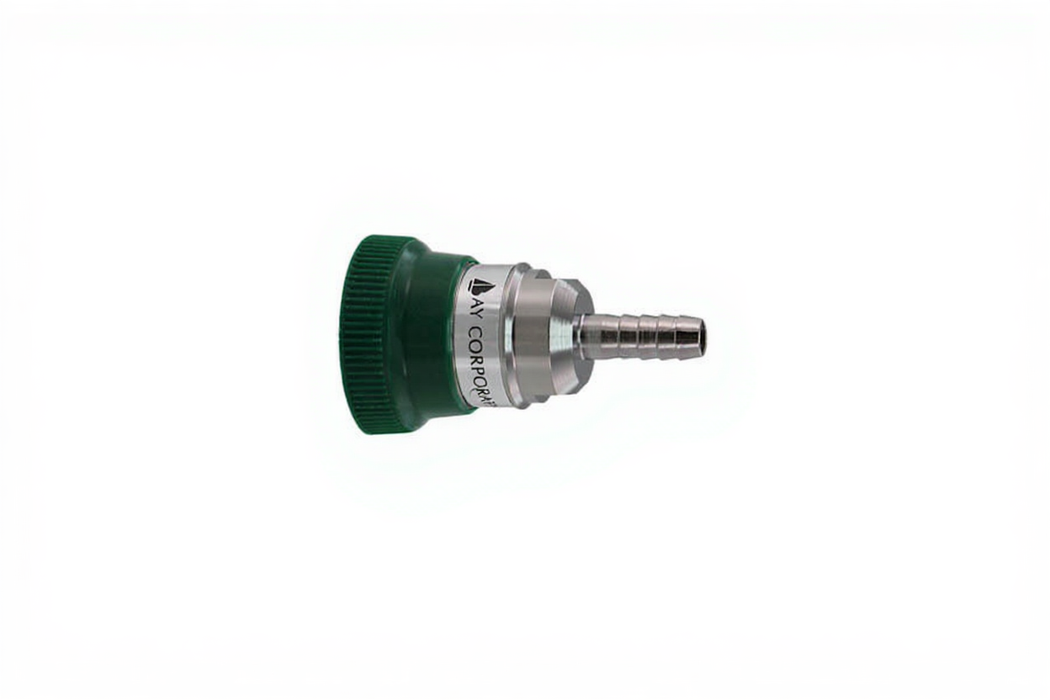 Ohmeda Female Coupler, 1/4" HB, O2 - Bay Corp OHF-24-17