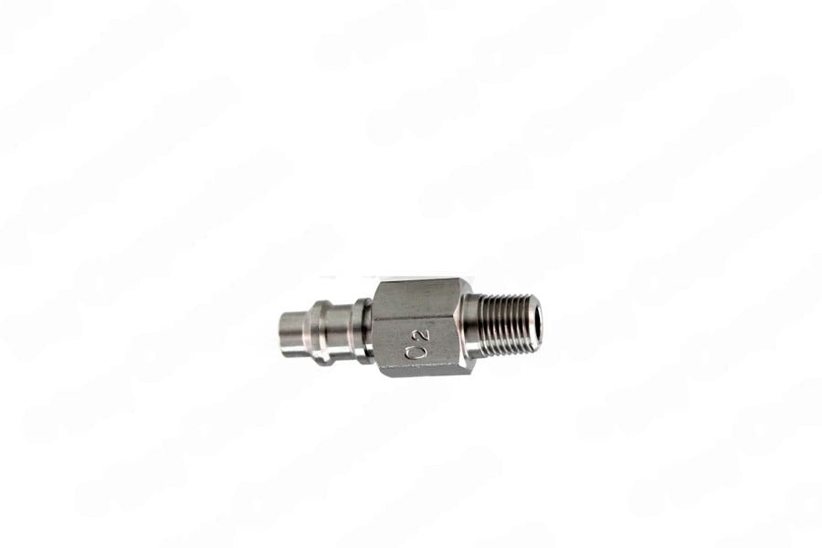 Puritan Male QC x 1/8" NPT Male, O2 - Bay Corp PQ-124-2