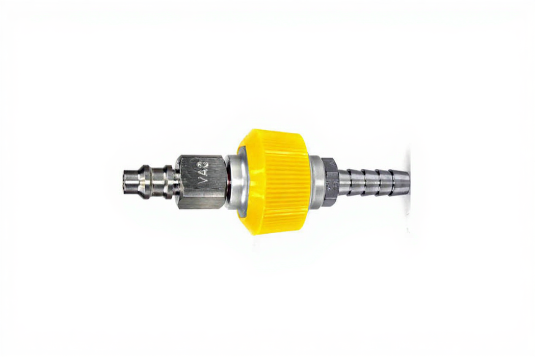 Puritan Male QC x 5/16" HB (Yellow-ISO), VAC - Bay Corp PQ-122-31C