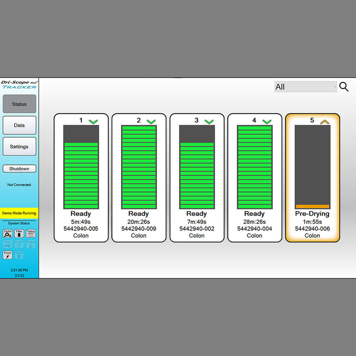 SureDry Painted Low Carbon 30" Wide  Steel Scope Drying Cabinet - Harloff SC8030TD-T2310D