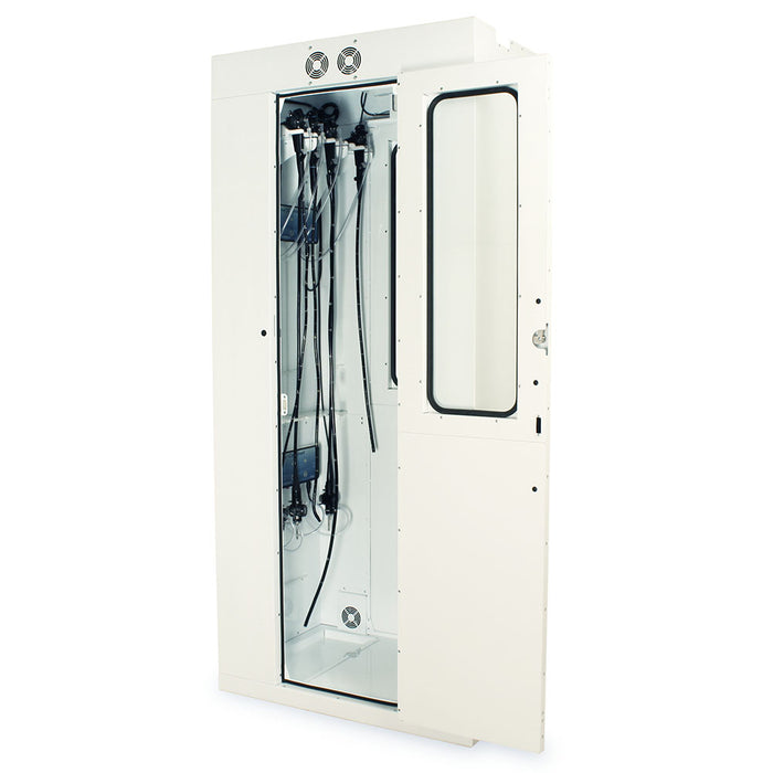 Sure-Dry Heat Sealed Powder Coated Pass Through Steel Scope Drying Cabinet - Harloff SC80WTDRDP-10-DSS2305