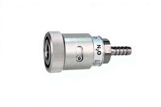 Schrader Female Coupler x 1/4" HB, N2O - Bay Corp SCF-04-17